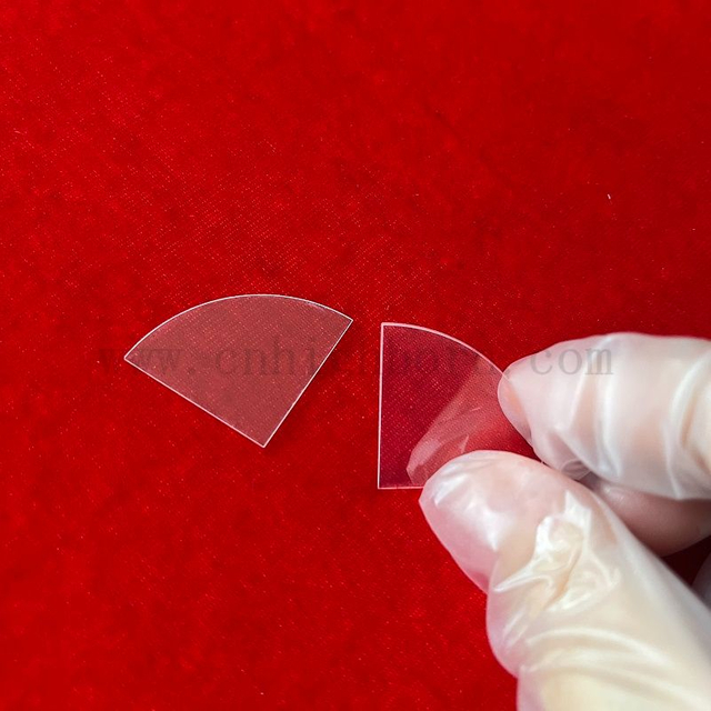 定制的透明融合二氧化硅紫外线光扇形石英玻璃板