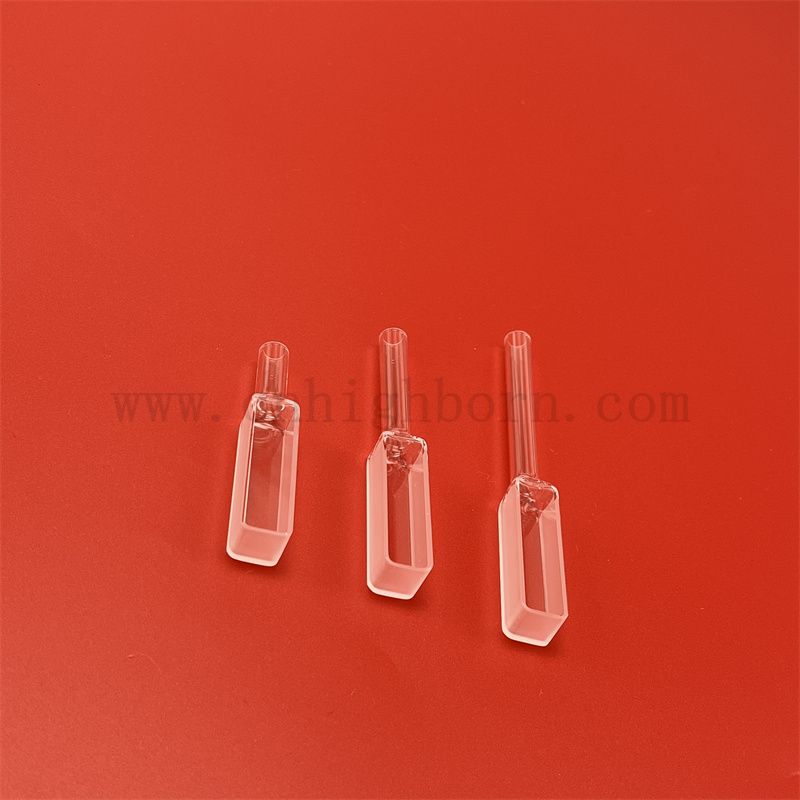 紫外荧光计 光学分光光度计 玻璃 比色皿 光程 10mm 石英 比色皿 矩形，带分级密封