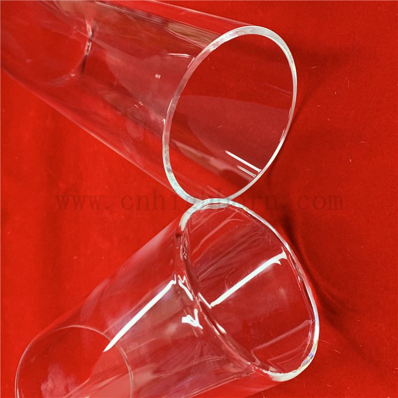 耐热定制平底透明石英玻璃管