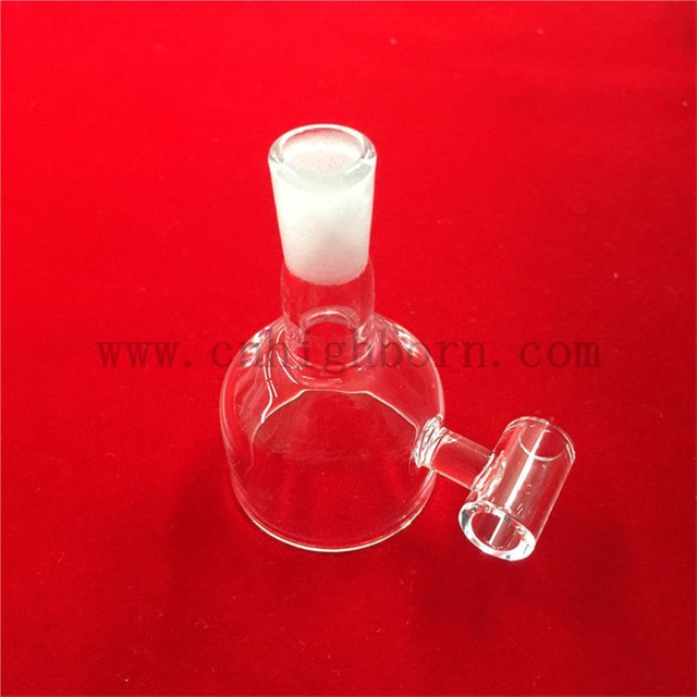 高纯度耐热碗形状透明石英玻璃杯