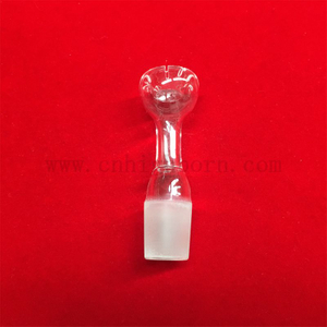 耐热性更耐用的定制形状透明石英玻璃杯
