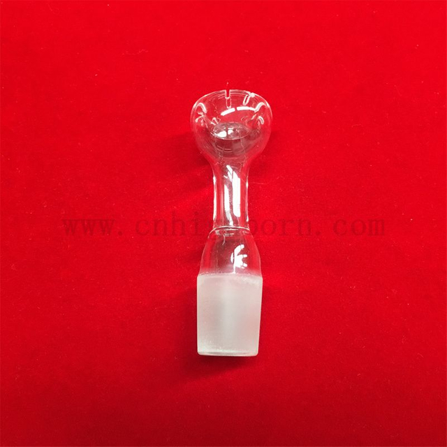 耐热性更耐用的定制形状透明石英玻璃杯