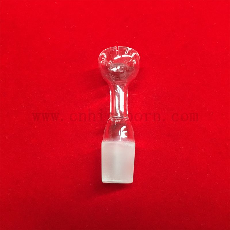 耐热性更耐用的定制形状透明石英玻璃杯