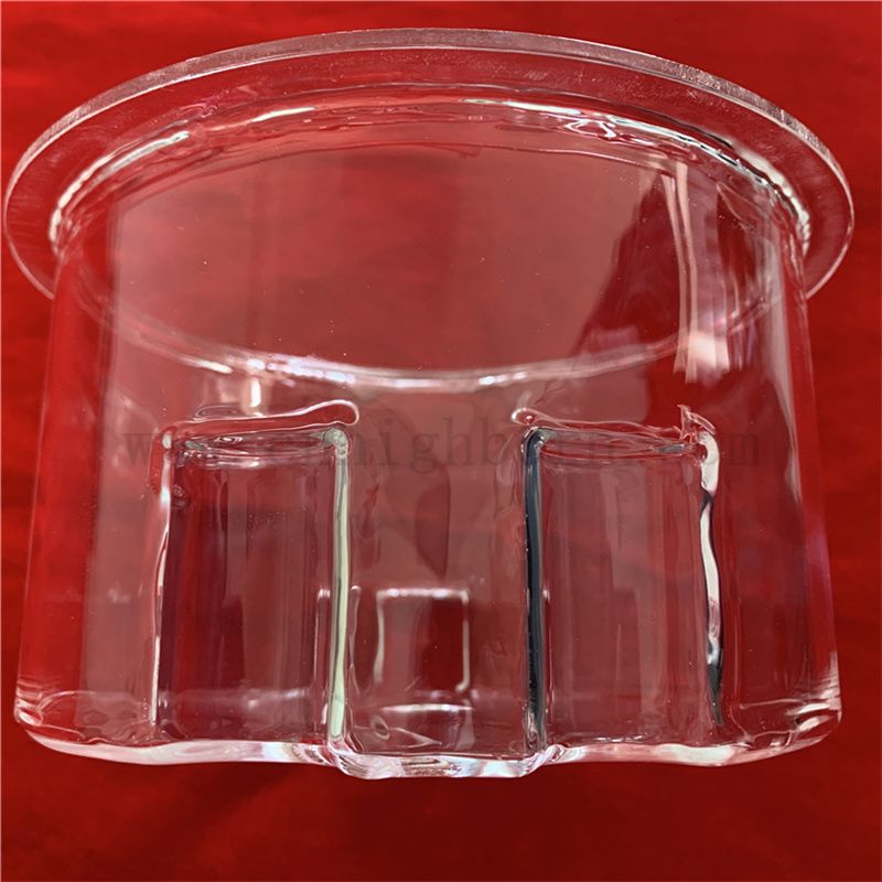 化工行业定制实验室抛光透明耐热石英玻璃仪器