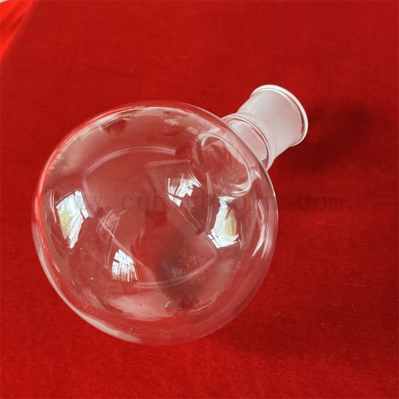 耐热石英玻璃透明圆底实验室烧瓶