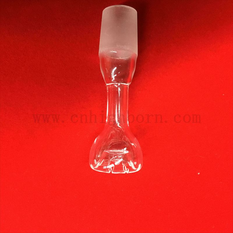 耐热性更耐用的定制形状透明石英玻璃杯