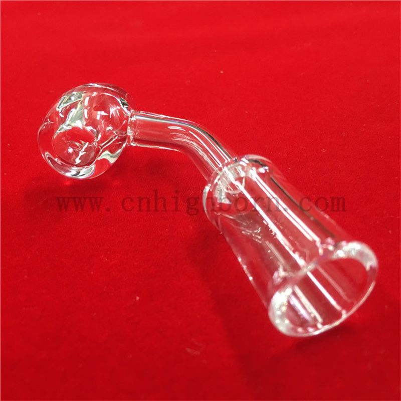 高温抗性角度和平坦的顶部透明石英融合二氧化硅玻璃Banger