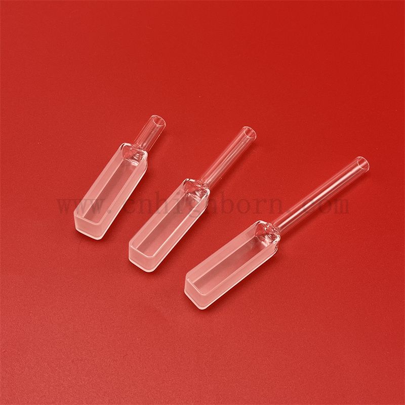 紫外荧光计 光学分光光度计 玻璃 比色皿 光程 10mm 石英 比色皿 矩形，带分级密封