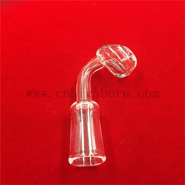 高温抗性角度和平坦的顶部透明石英融合二氧化硅玻璃Banger