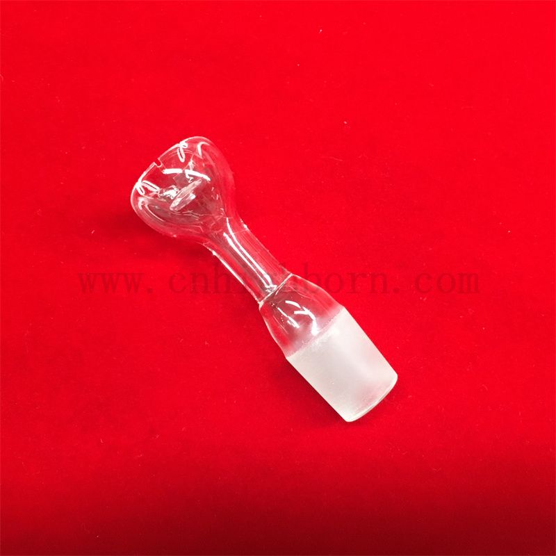 耐热性更耐用的定制形状透明石英玻璃杯