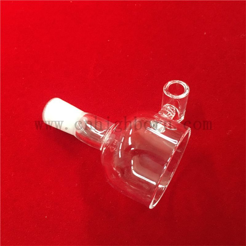 高纯度耐热碗形状透明石英玻璃杯
