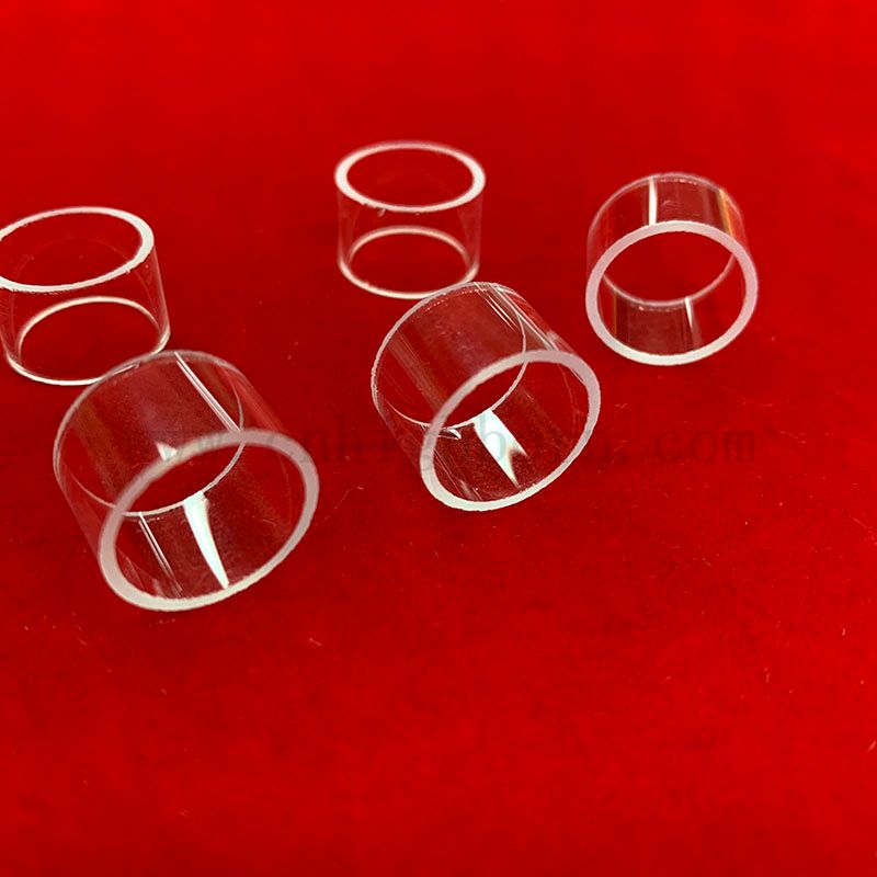 化学实验室用透明抛光石英玻璃环