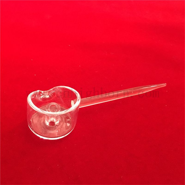  透明4毫米厚的熔融二氧化硅石英爆炸底部和插入杯