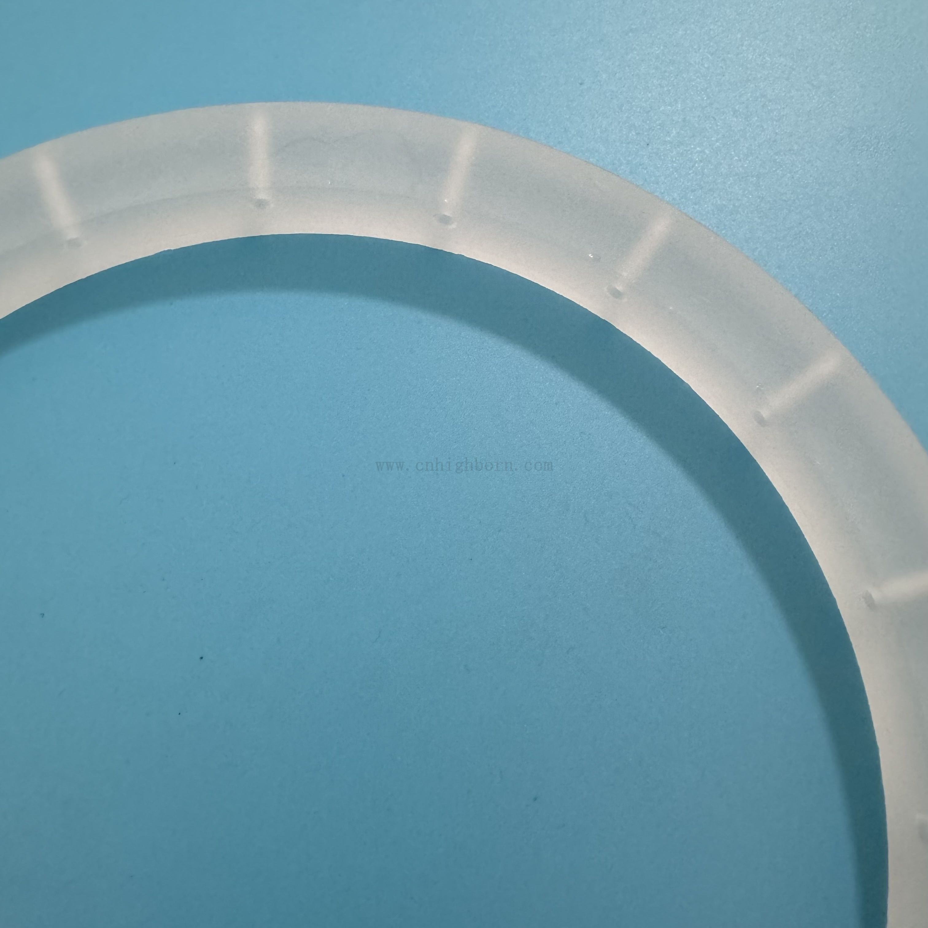 耐热磨砂石英玻璃法兰带有用于工业应用的孔
