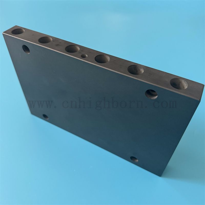 定制的SIC陶瓷板碳化硅带有孔的木板陶瓷件