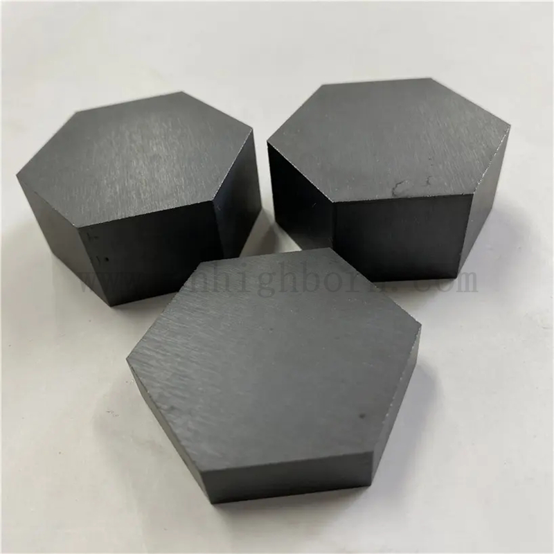 定制六边形碳化硼陶瓷防弹板B4C瓷砖