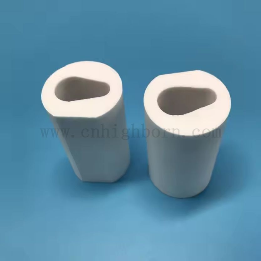  定制的蜂根可加工的白色玻璃陶瓷管零件