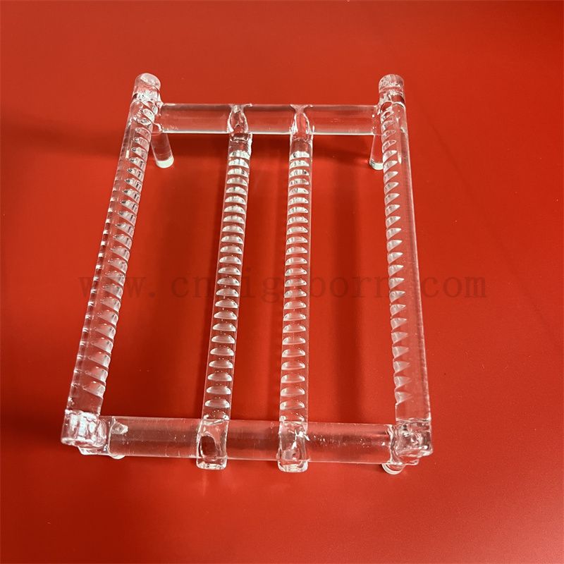 耐热性定制实验室玻璃Waretrantansparent Fused Silica Quartz玻璃船