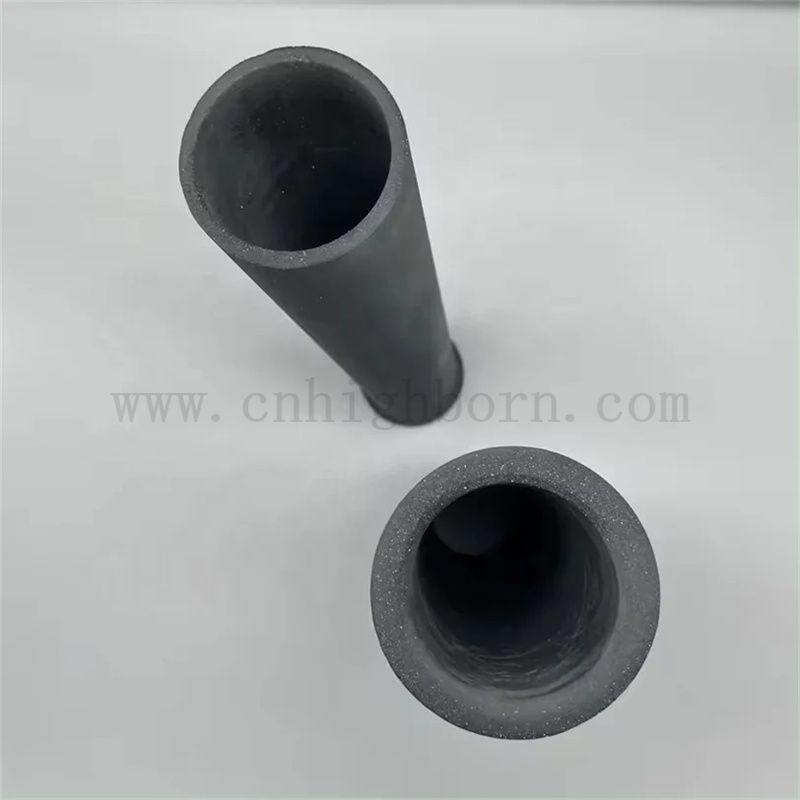 定制RSIC陶瓷管再结晶碳化硅陶瓷保护管