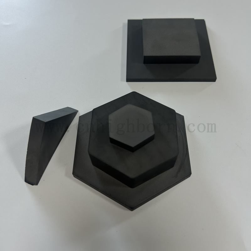 定制的高硬度碳化硼六边形保护表B4C陶瓷板
