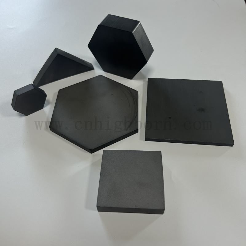 定制的高硬度碳化硼六边形保护表B4C陶瓷板