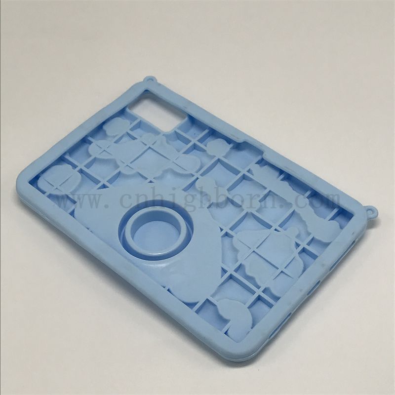 蓝色硅胶保护盖有机硅橡胶iPad壳 