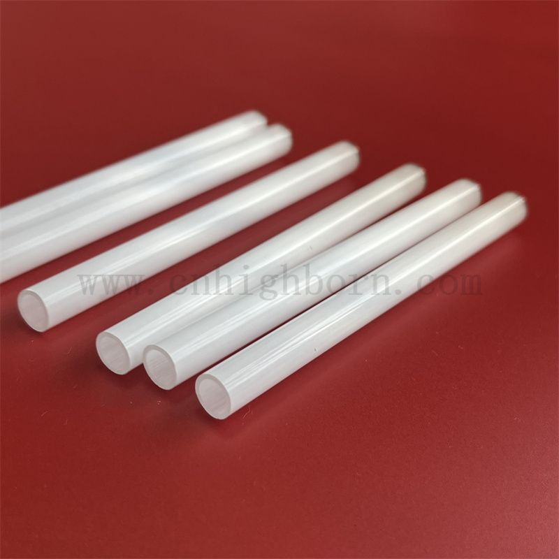 定制尺寸的乳清石英融合玻璃管不透明石英管