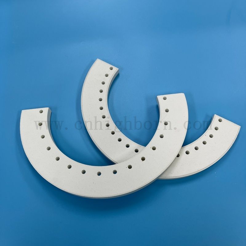 窑炉用耐火刚玉莫来石陶瓷板绝缘子陶瓷异形件