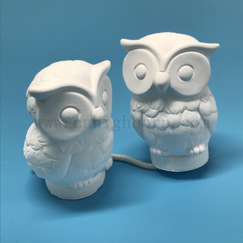 猫头鹰汽车芳香疗法汽车空调出口装饰扩散器石膏石膏精油扩散器