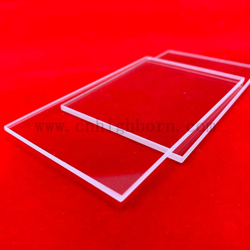 1100度耐高温石英玻璃矩形板用于石英视口