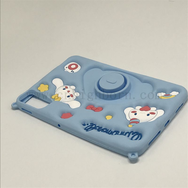 蓝色硅胶保护盖有机硅橡胶iPad壳 