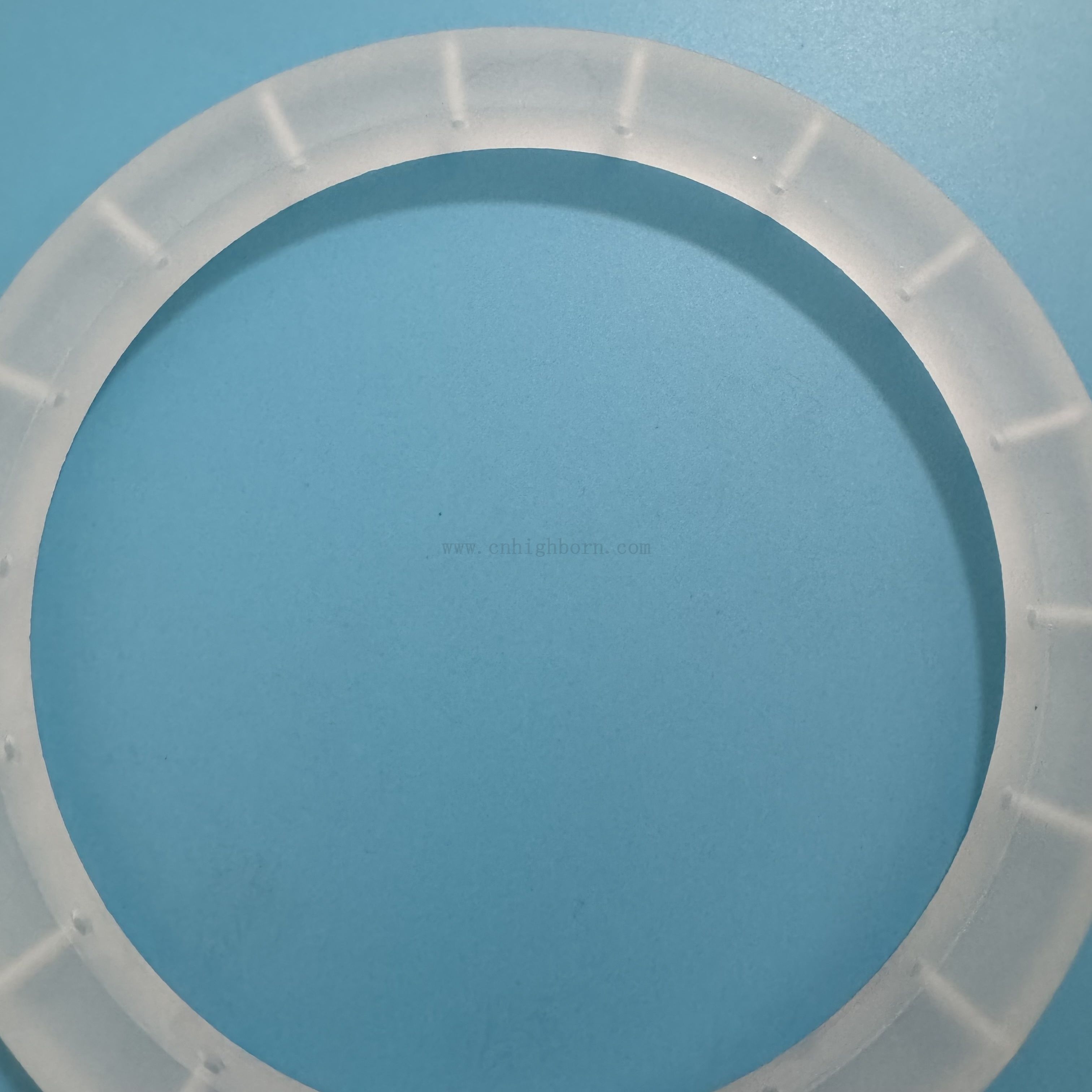 耐热磨砂石英玻璃法兰带有用于工业应用的孔