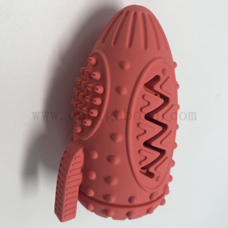 交互式狗喂食缓慢的喂食器环保硅胶橡胶牙齿清洁宠物泄漏玩具玩具