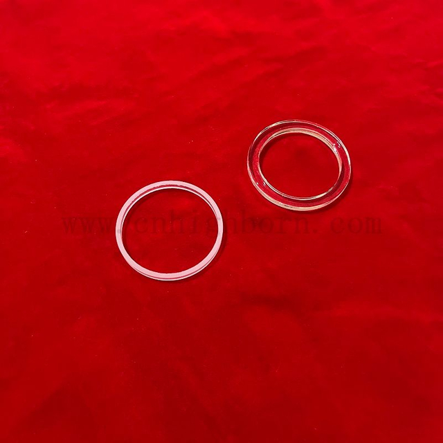 高质量的透明磨石石英法兰来定制