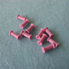 粉色纺织陶瓷导丝辊 氧化铝陶瓷导纱部件
