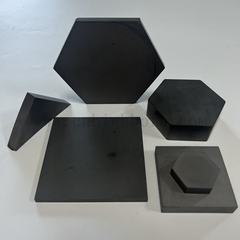 定制的高硬度碳化硼六边形保护表B4C陶瓷板
