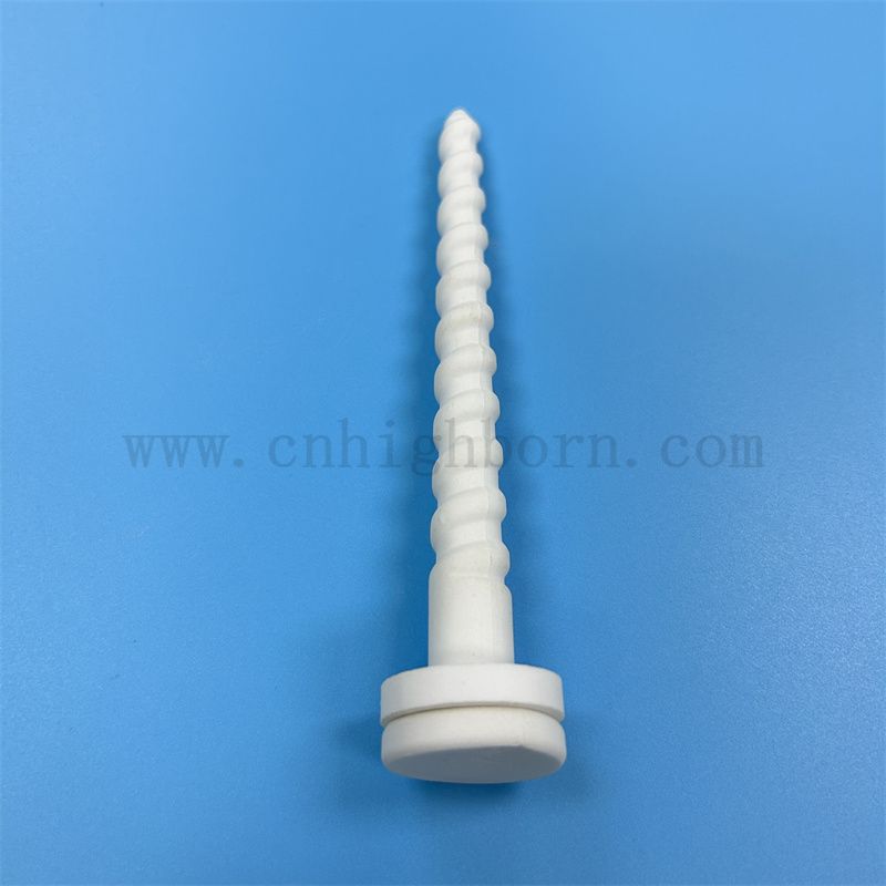 耐火堇青石螺杆绝缘子刚玉莫来石陶瓷螺纹棒