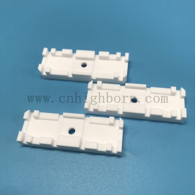 真空隔热斜切陶瓷零件白色可加工陶瓷结构成分