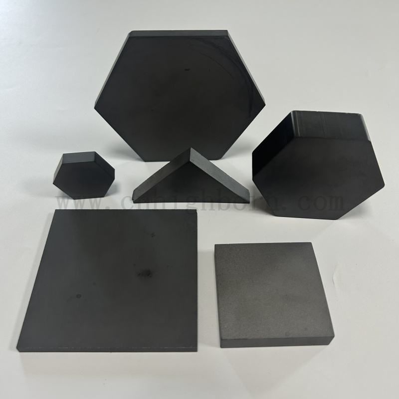 定制的高硬度碳化硼六边形保护表B4C陶瓷板