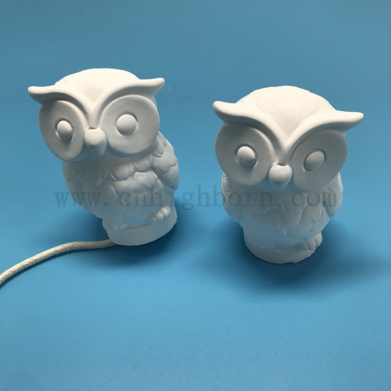 猫头鹰汽车芳香疗法汽车空调出口装饰扩散器石膏石膏精油扩散器