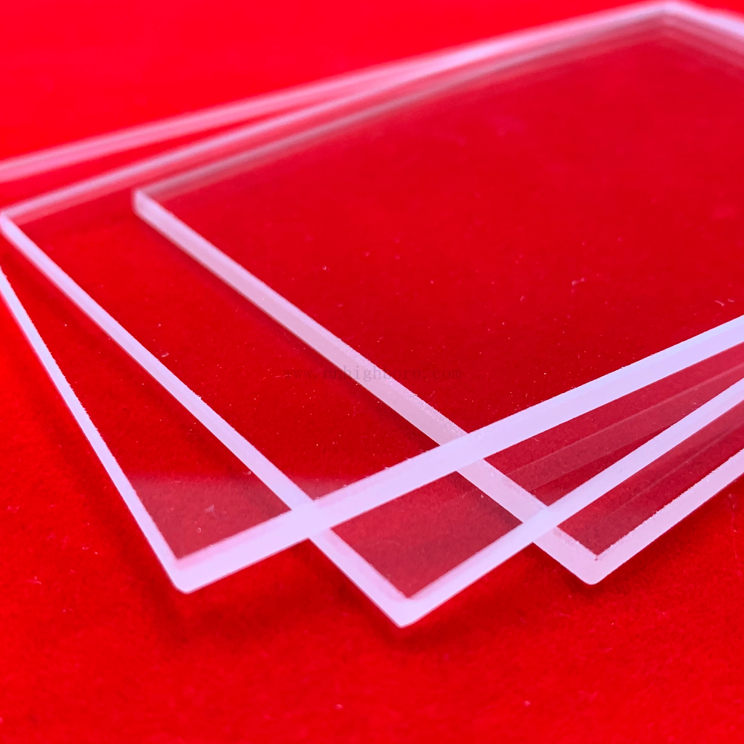 1100度耐高温石英玻璃矩形板用于石英视口