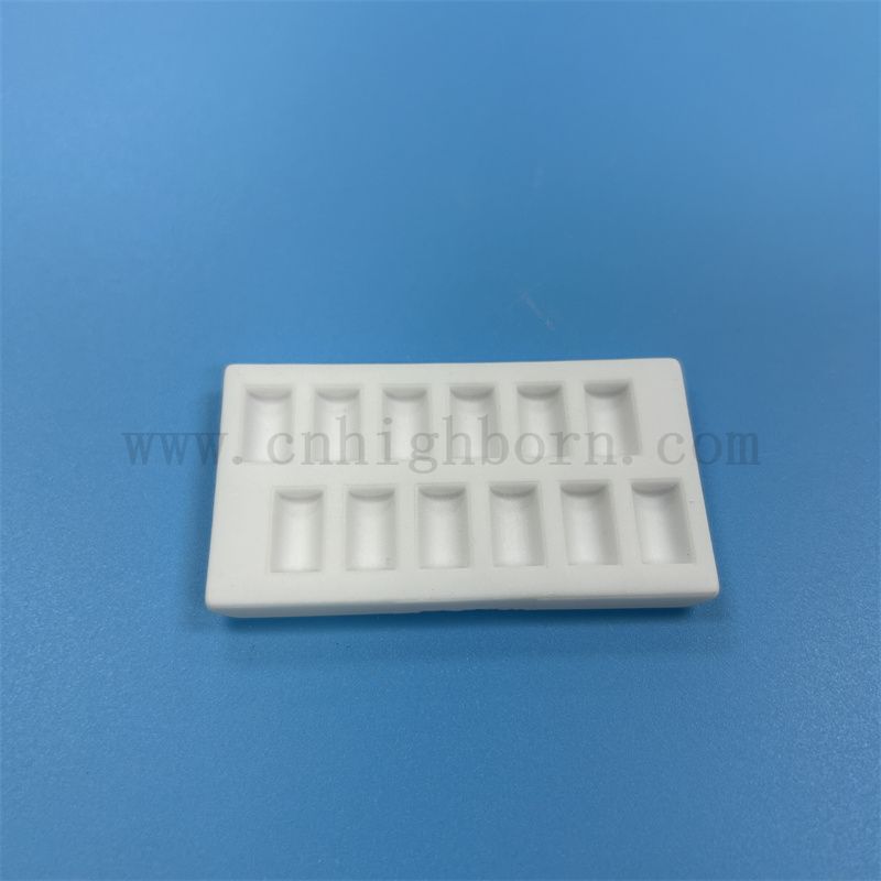 定制刚玉莫来石陶瓷板耐火堇青石陶瓷坩埚