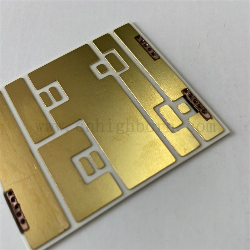 定制铜金涂层金属化陶瓷 DBC DPC 96% 氧化铝 Aln 陶瓷基板