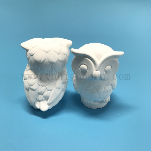 猫头鹰汽车芳香疗法汽车空调出口装饰扩散器石膏石膏精油扩散器