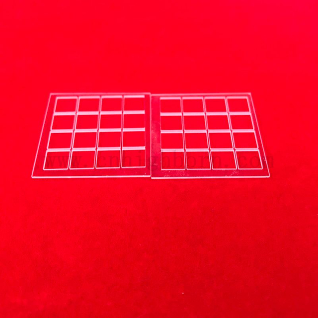 高导磁率开槽透明光学熔融石英玻璃板