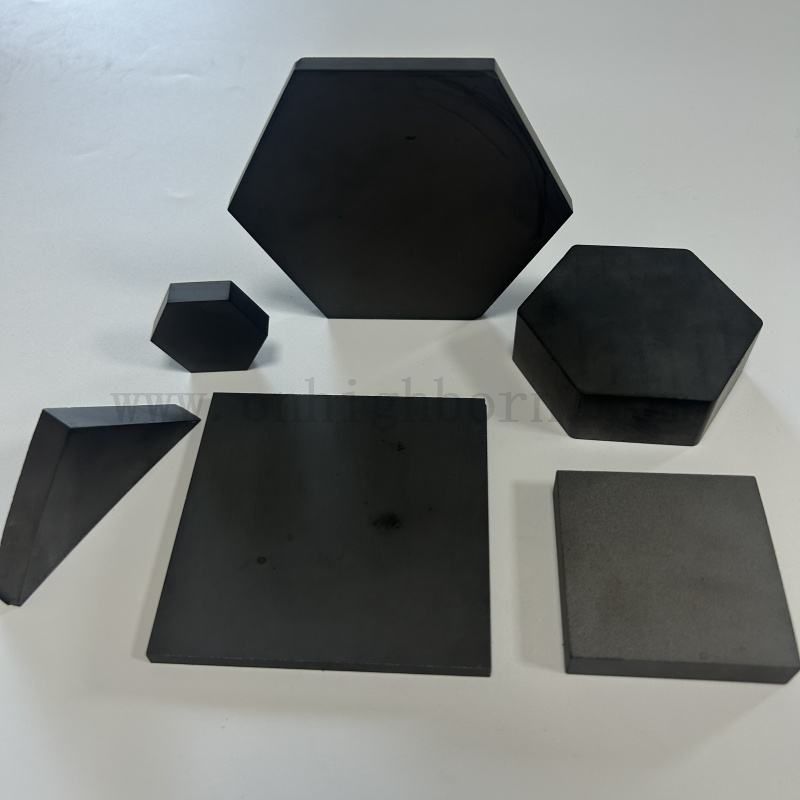 定制的高硬度碳化硼六边形保护表B4C陶瓷板