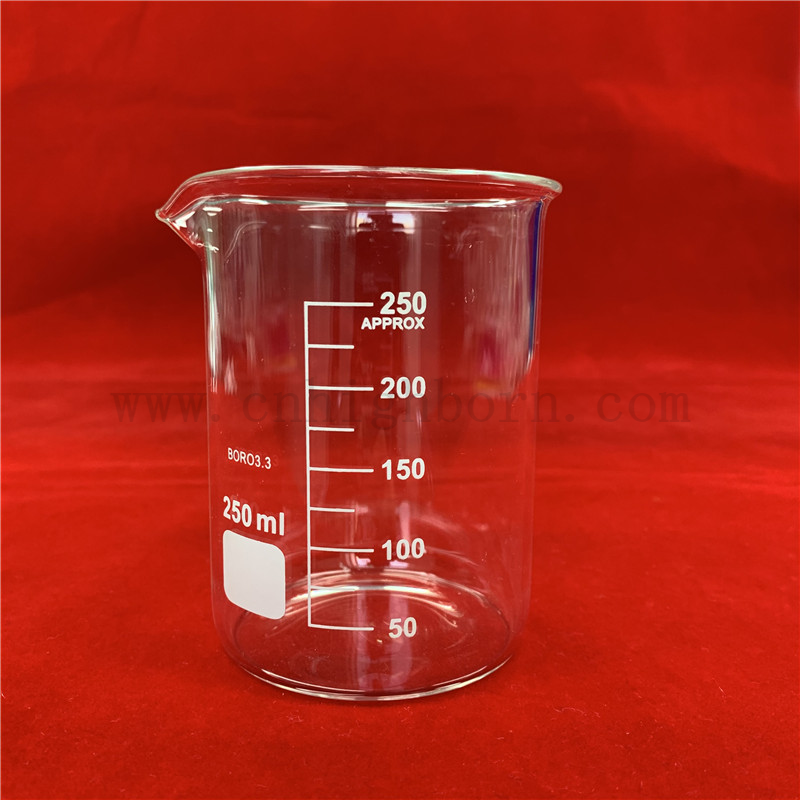 透明刻度实验室高硼硅玻璃烧杯