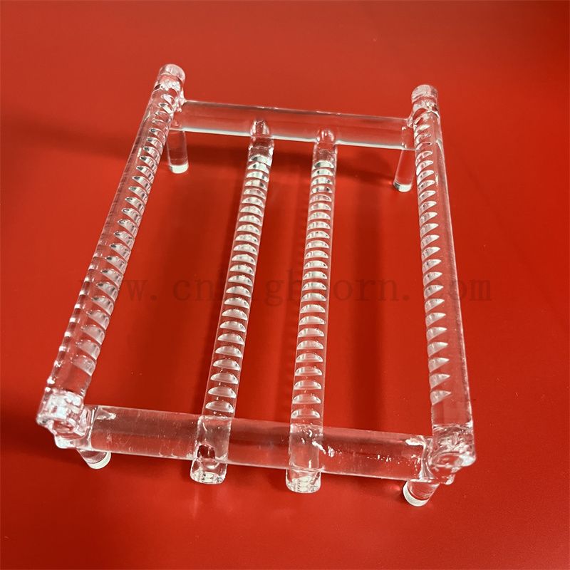 耐热性定制实验室玻璃Waretrantansparent Fused Silica Quartz玻璃船