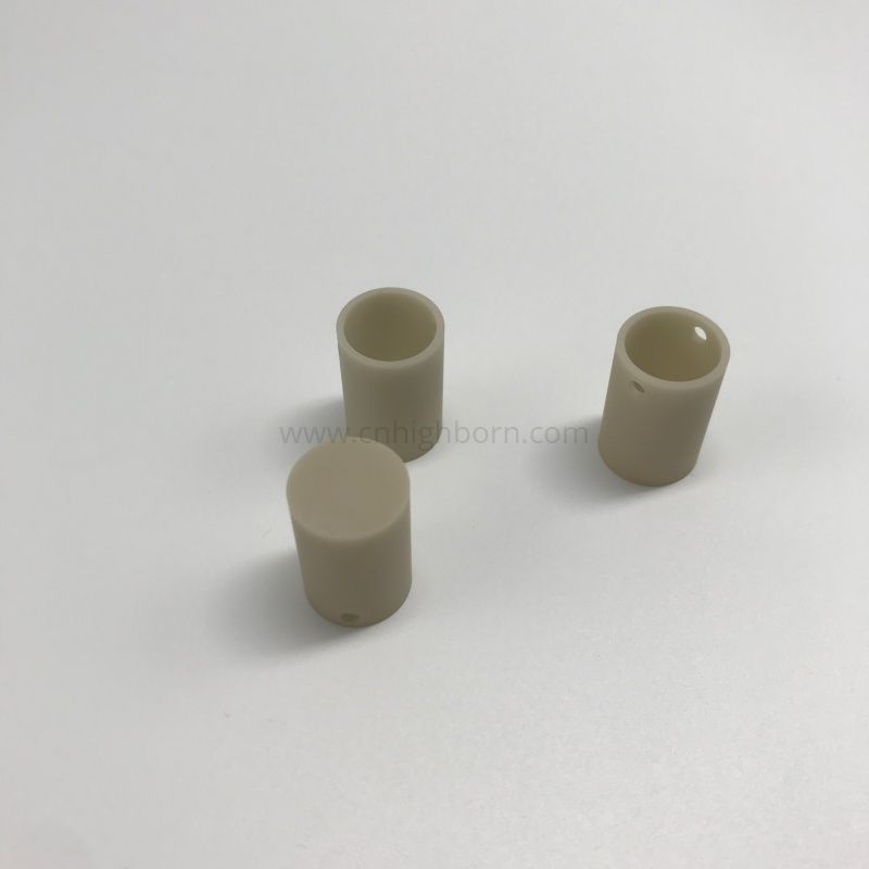 高导热性氮化铝陶瓷 (AlN)陶瓷圆柱形坩埚