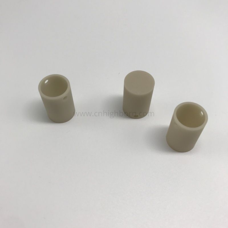 高导热性氮化铝陶瓷 (AlN)陶瓷圆柱形坩埚